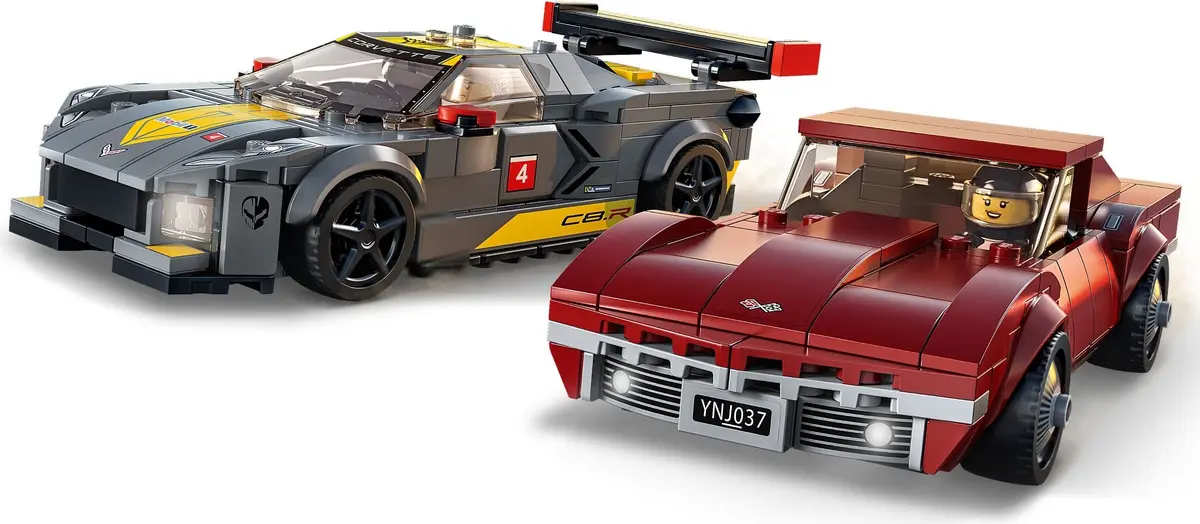 LEGO Speed Champions 76903 Chevrolet Corvette C8.R Race Car and 1968 Chevrolet Corvette set, image 4