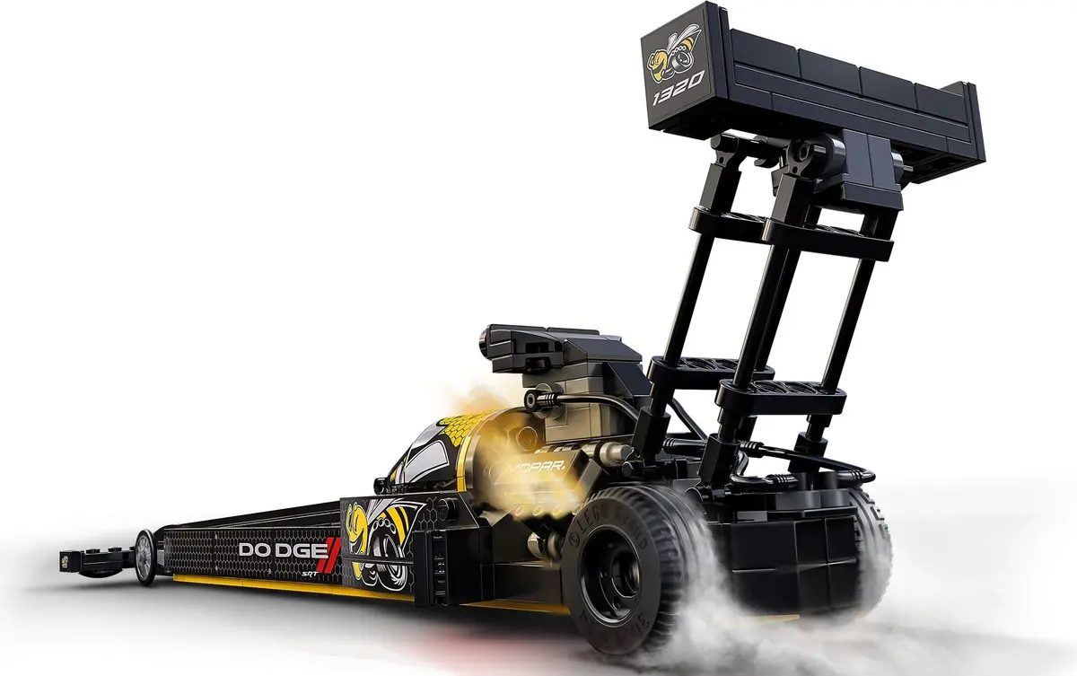 LEGO Speed Champions 76904 Mopar Dodge//SRT Top Fuel Dragster and 1970 Dodge Challenger T/A set, image 8