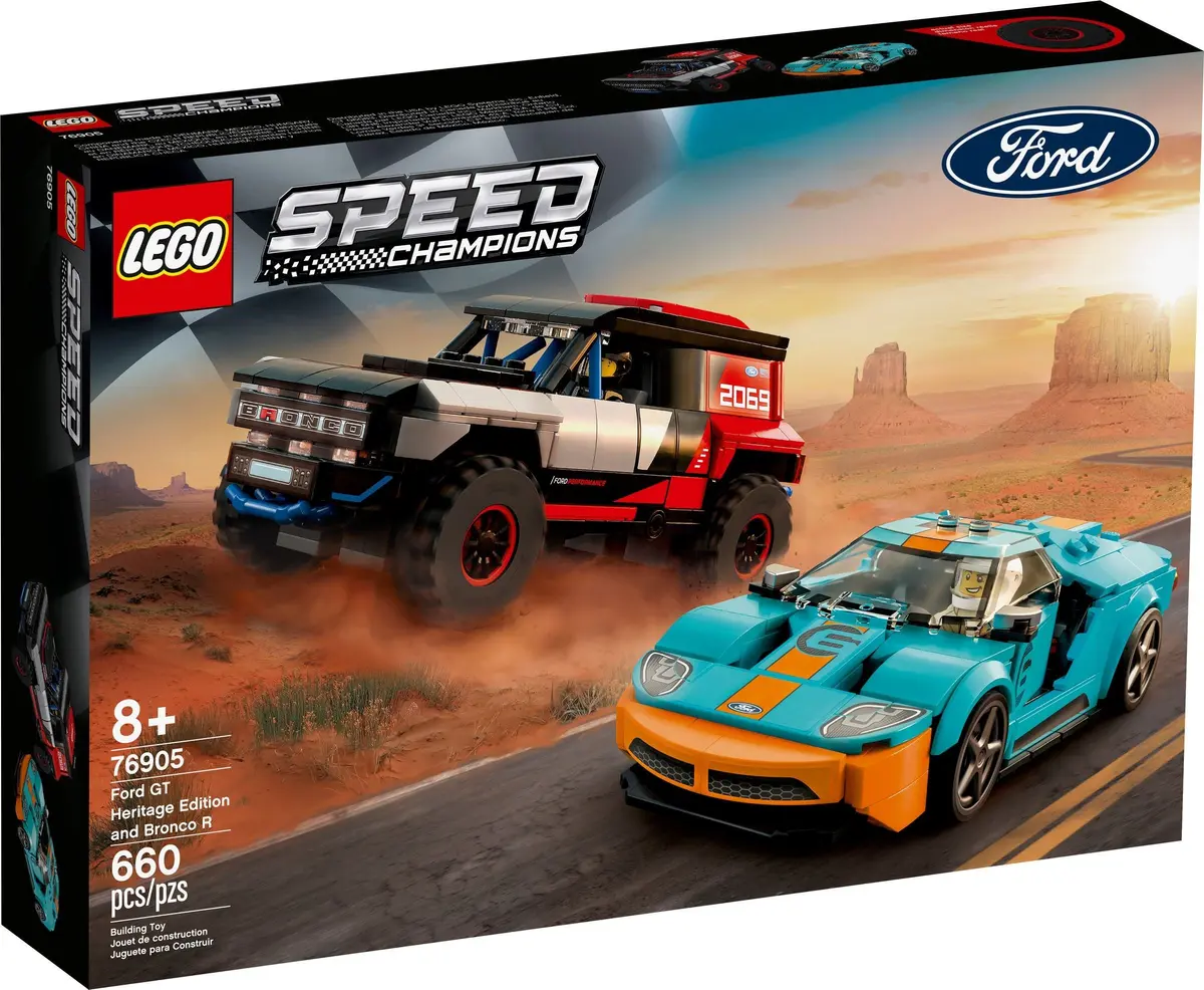 LEGO Speed Champions 76905 Ford GT Heritage Edition and Bronco R set, image 2