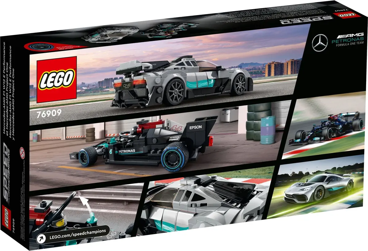 LEGO Speed Champions 76909 Mercedes-AMG F1 W12 E Performance & Mercedes-AMG Project One set, image 9