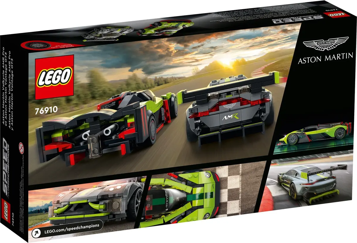 LEGO Speed Champions 76910 Aston Martin Valkyrie AMR Pro and Aston Martin Vantage GT3 set, image 5