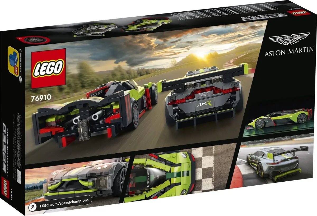 LEGO Speed Champions 76910 Aston Martin Valkyrie AMR Pro and Aston Martin Vantage GT3 set, image 2