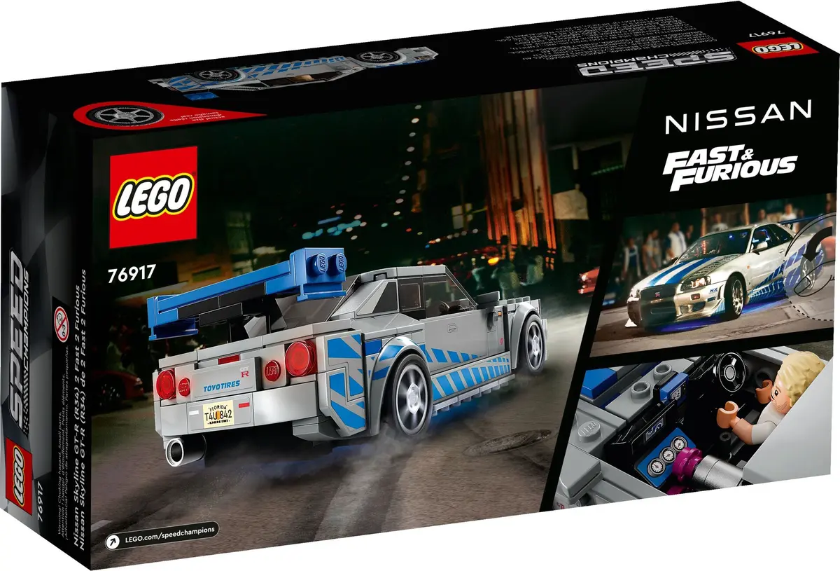 LEGO Speed Champions 76917 2 Fast 2 Furious Nissan Skyline GT-R (R34) set, image 7