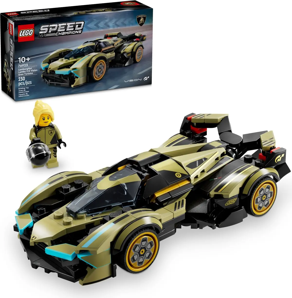 LEGO Speed Champions 76923 Lamborghini Lambo V12 Vision Gran Turismo set, image 7