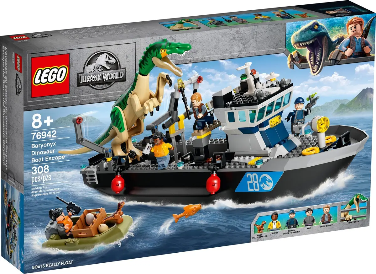 LEGO Jurassic World 76942 Baryonyx Dinosaur Boat Escape set, image 2