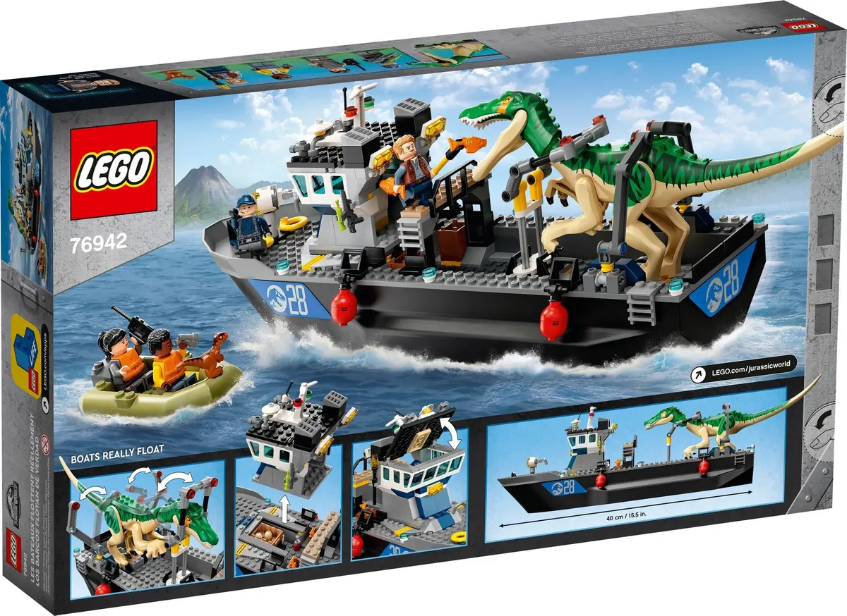 LEGO Jurassic World 76942 Baryonyx Dinosaur Boat Escape set, image 4