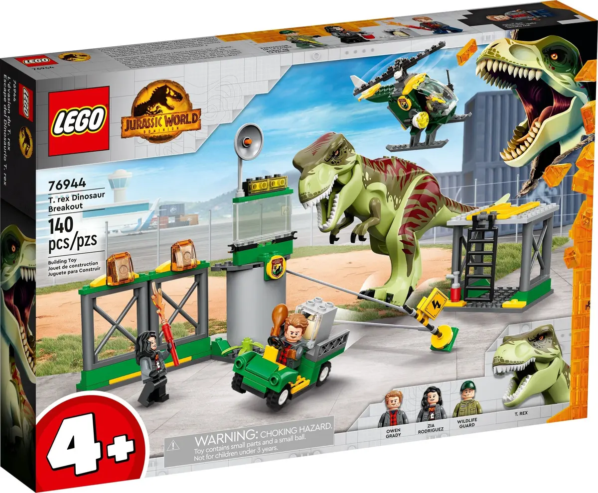 LEGO Jurassic World 76944 T. rex Dinosaur Breakout set, image 2