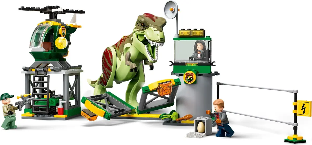 LEGO Jurassic World 76944 T. rex Dinosaur Breakout set, image 3