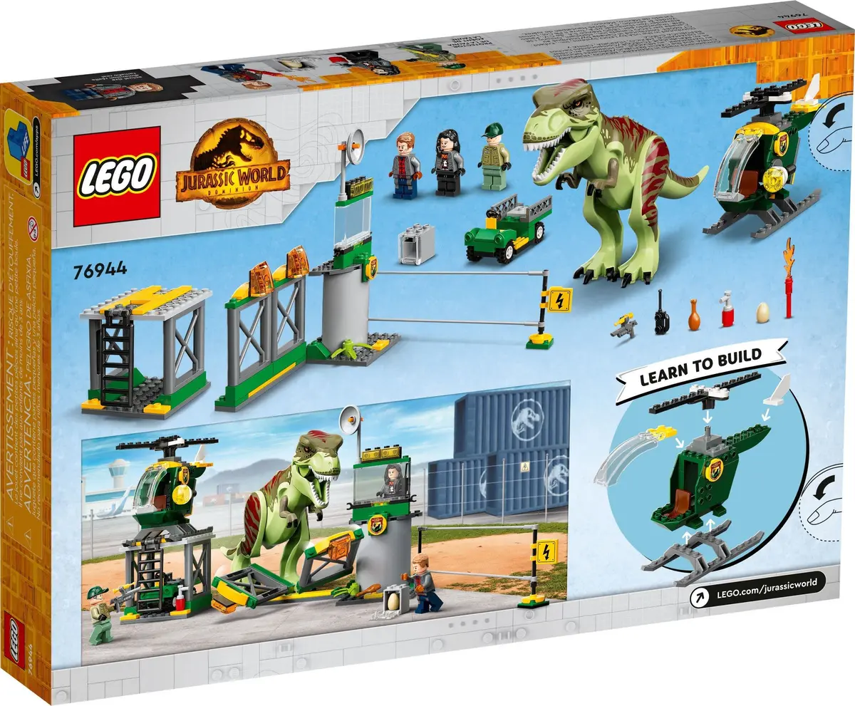 LEGO Jurassic World 76944 T. rex Dinosaur Breakout set, image 7