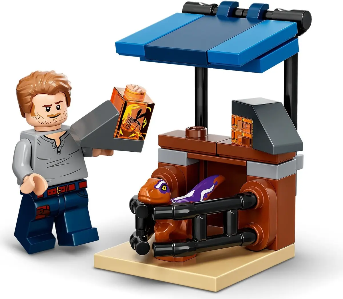 LEGO Jurassic World 76945 Atrociraptor Dinosaur: Bike Chase set, image 4