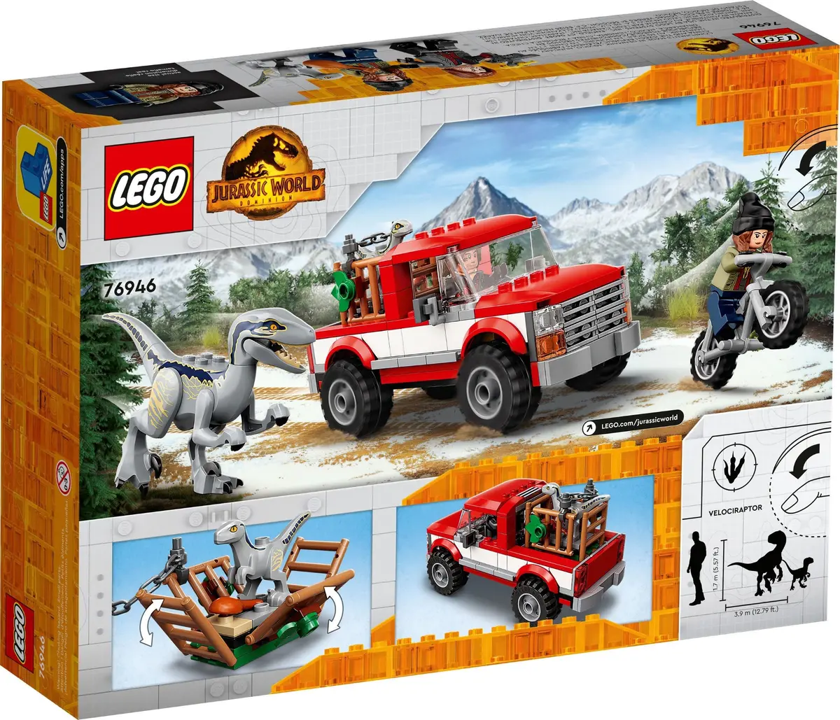 LEGO Jurassic World 76946 Blue & Beta Velociraptor Capture set, image 8