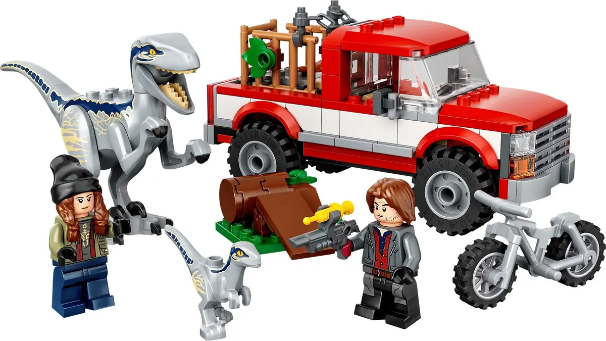 LEGO Jurassic World 76946 Blue & Beta Velociraptor Capture set