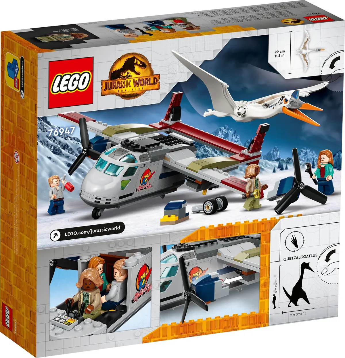 LEGO Jurassic World 76947 Quetzalcoatlus Plane Ambush set, image 4