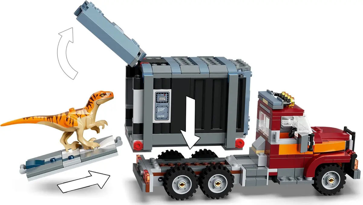 LEGO Jurassic World 76948 T. rex & Atrociraptor Dinosaur Breakout set, image 6