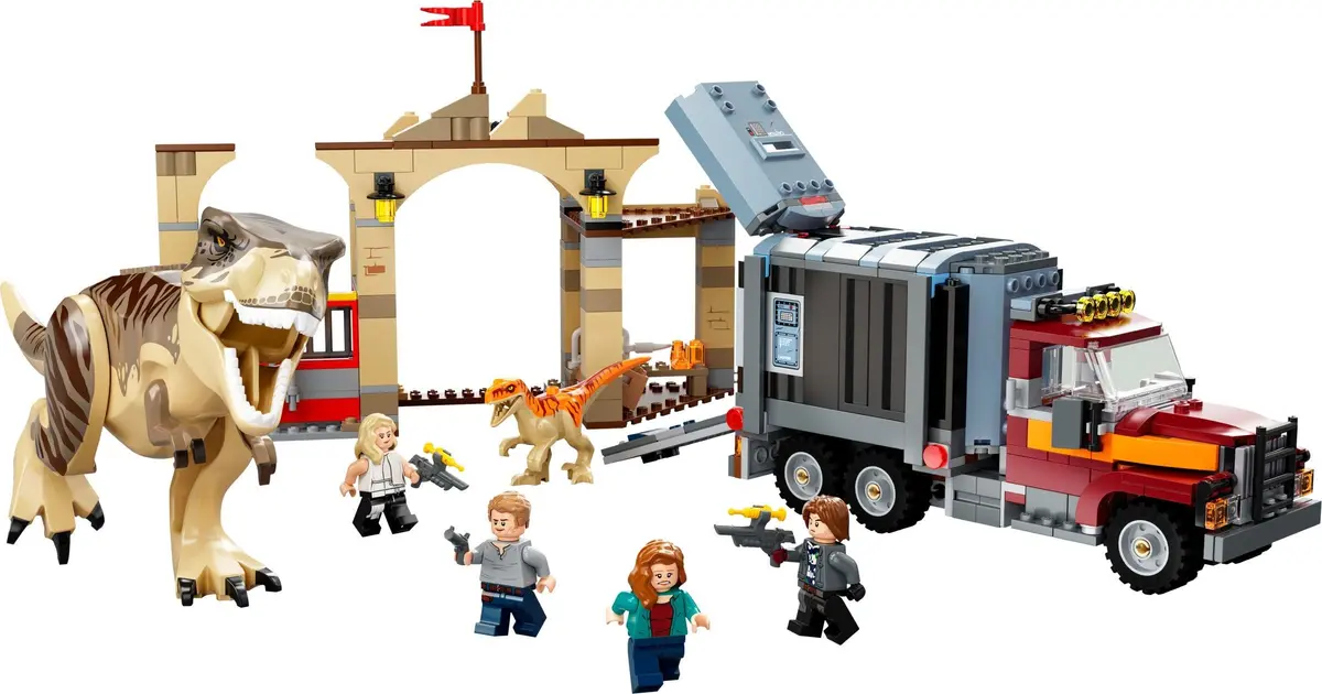 LEGO Jurassic World 76948 T. rex & Atrociraptor Dinosaur Breakout set