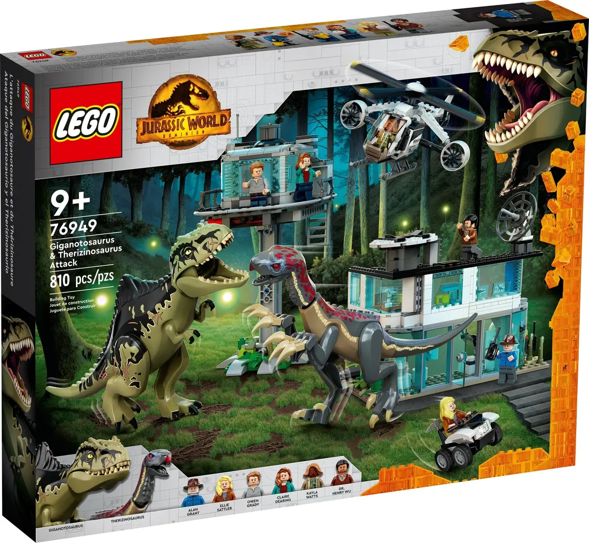 LEGO Jurassic World 76949 Giganotosaurus & Therizinosaurus Attack set, image 2