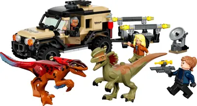 LEGO Jurassic World 76951 Pyroraptor & Dilophosaurus Transport set