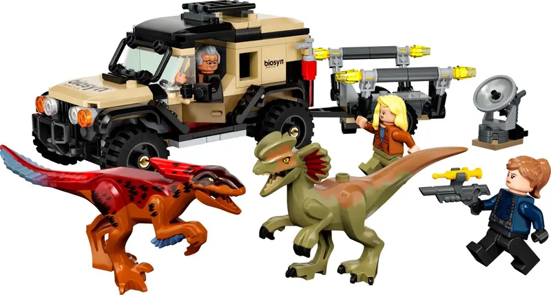 LEGO Jurassic World 76951 Pyroraptor & Dilophosaurus Transport set