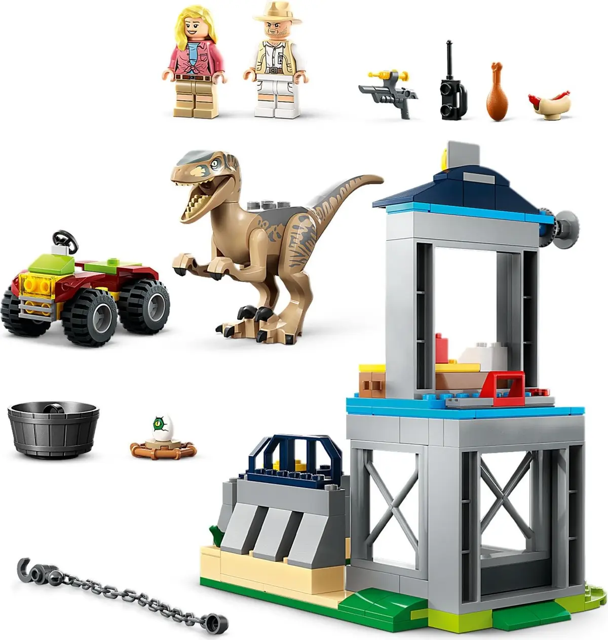 LEGO Jurassic World 76957 Velociraptor Escape set, image 3