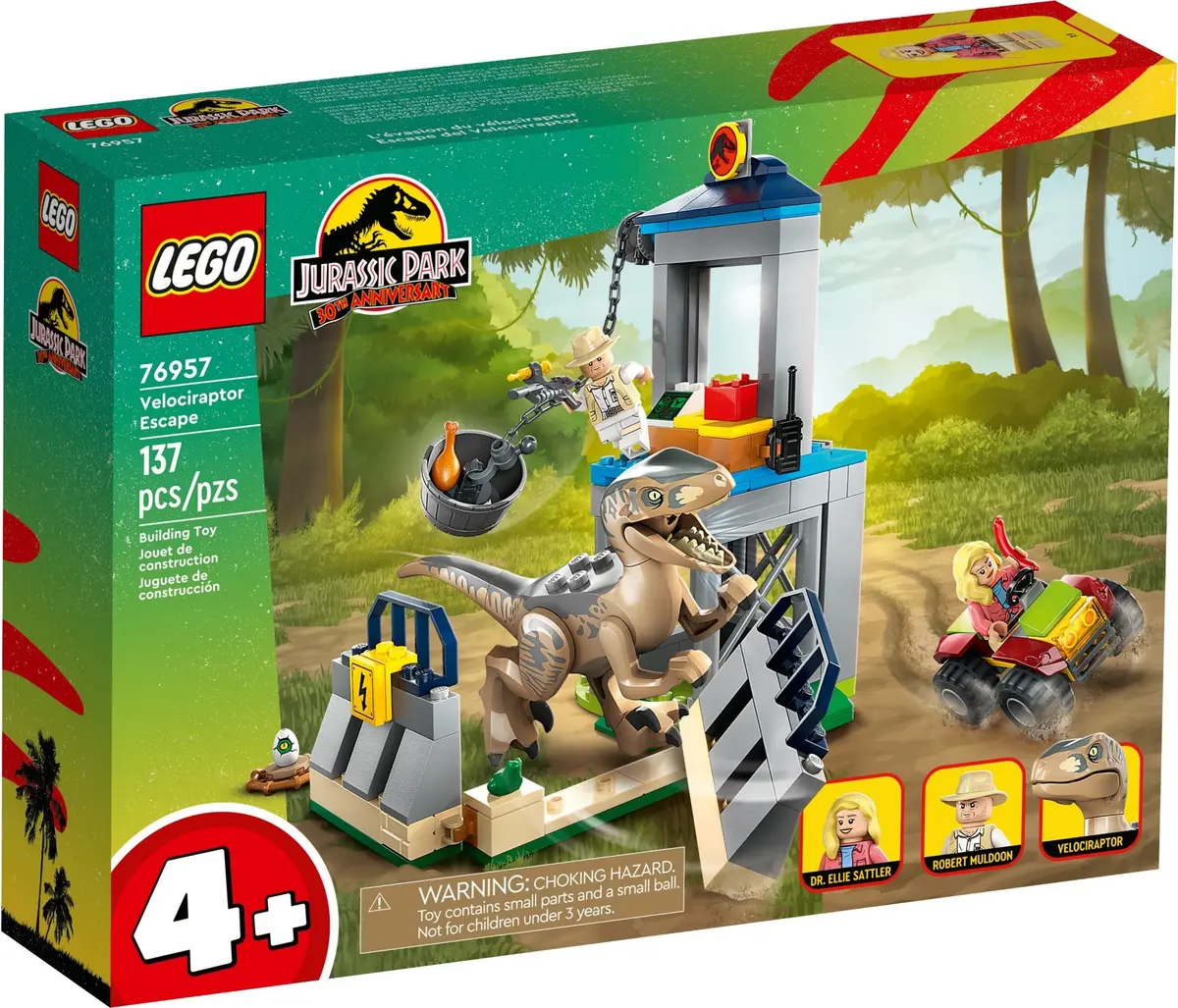 LEGO Jurassic World 76957 Velociraptor Escape set, image 2