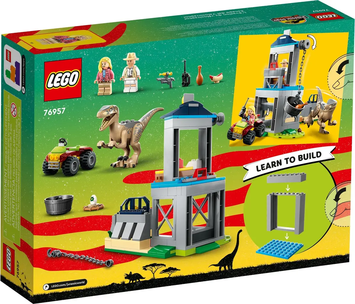 LEGO Jurassic World 76957 Velociraptor Escape set, image 6