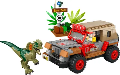 LEGO Jurassic World 76958 Dilophosaurus Ambush set
