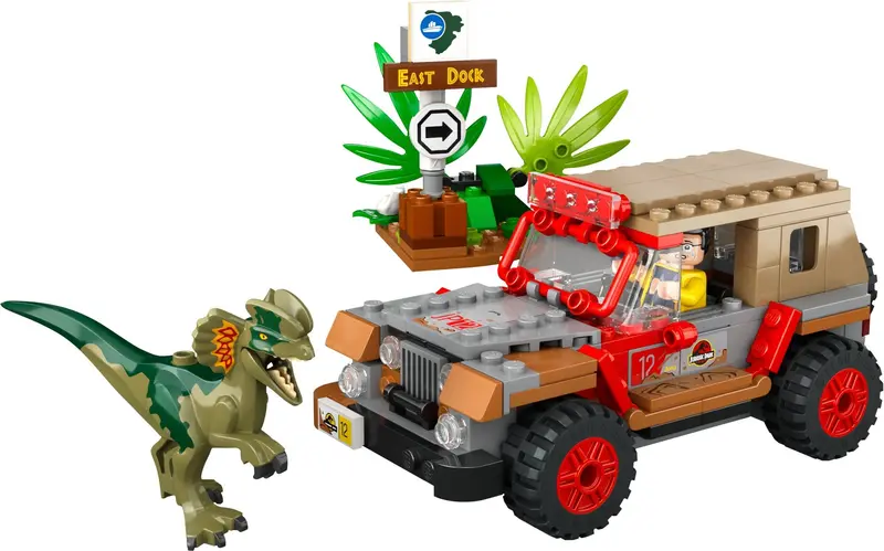 LEGO Jurassic World 76958 Dilophosaurus Ambush set