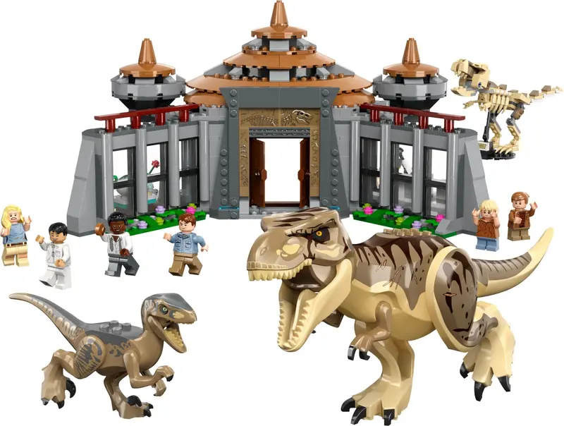 LEGO Jurassic World 76961 Visitor Centre: T. rex & Raptor Attack set
