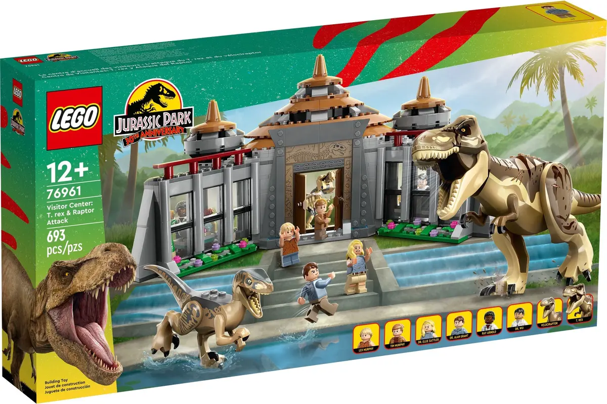 LEGO Jurassic World 76961 Visitor Centre: T. rex & Raptor Attack set, image 2
