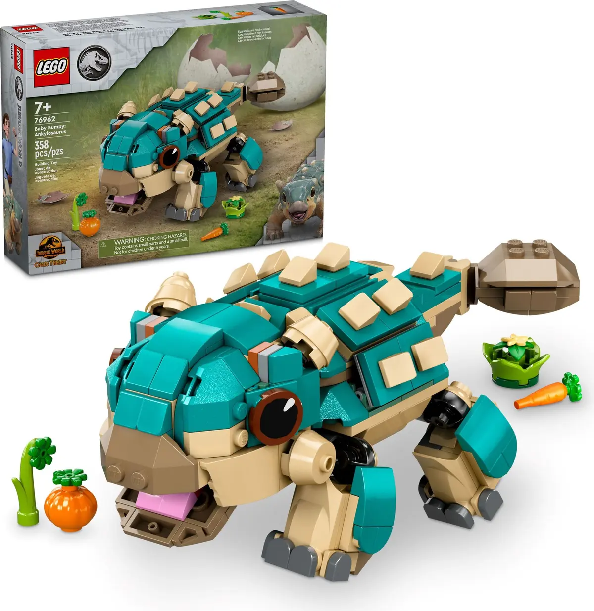 LEGO Jurassic World 76962 Baby Bumpy: Ankylosaurus set, image 6