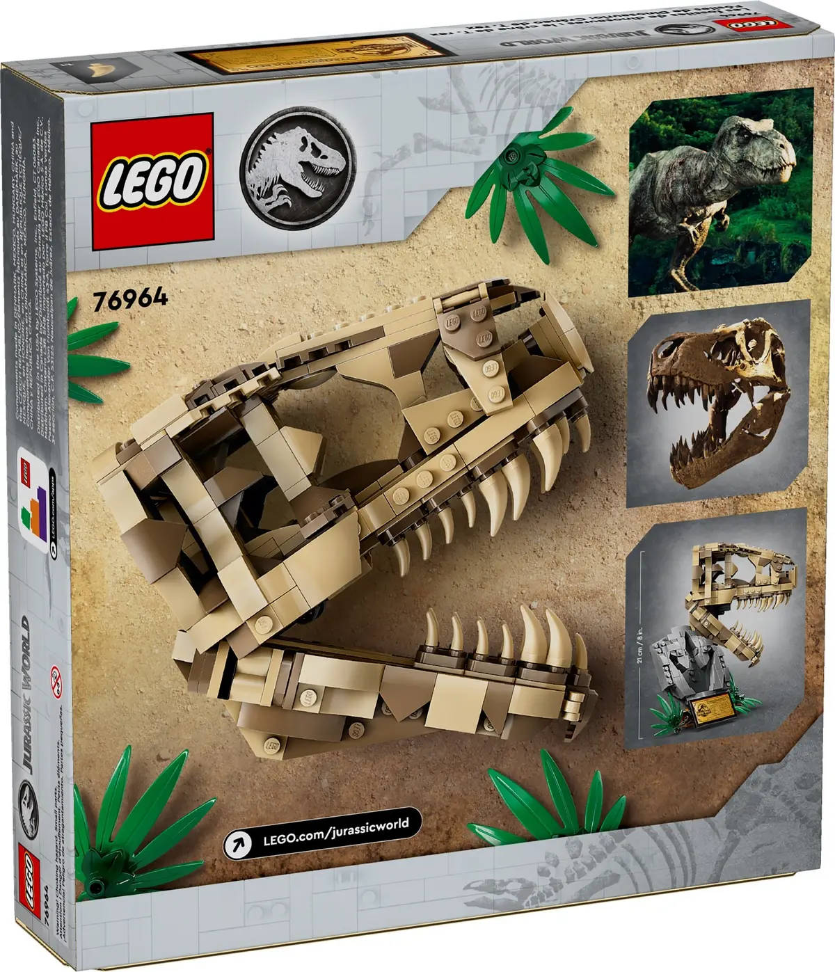 LEGO Jurassic World 76964 Dinosaur Fossils: T. rex Skull set, image 6