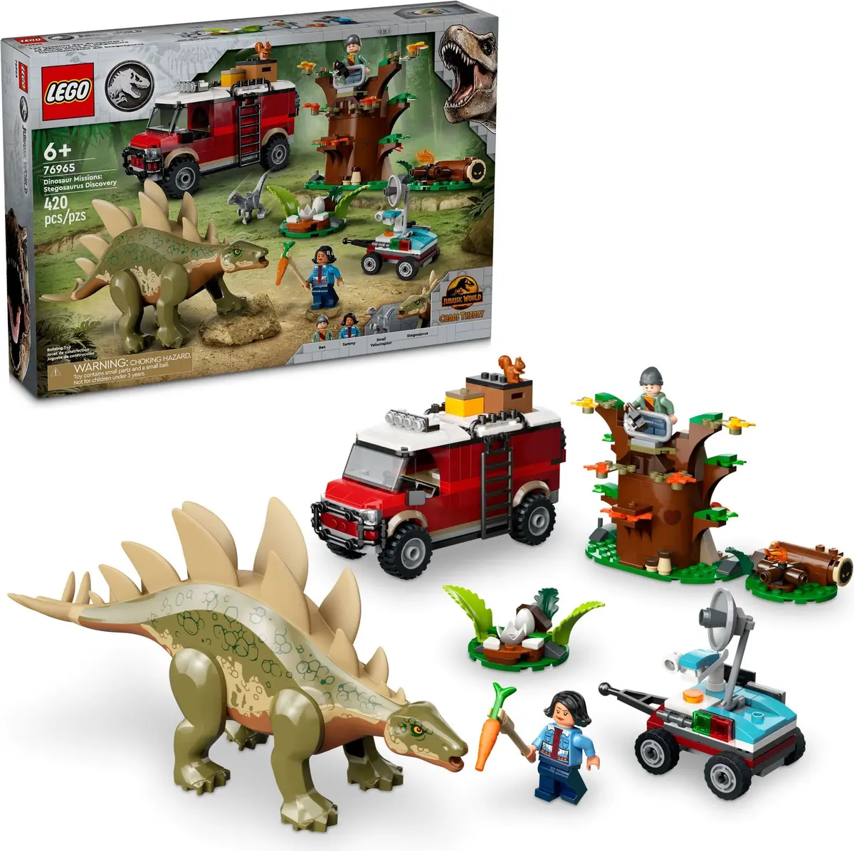 LEGO Jurassic World 76965 Dinosaur Missions: Stegosaurus Discovery set, image 7