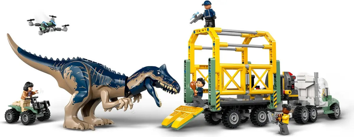 LEGO Jurassic World 76966 Dinosaur Missions: Allosaurus Transport Truck set, image 2