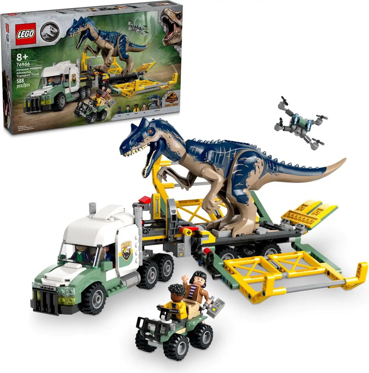 LEGO Jurassic World 76966 Dinosaur Missions: Allosaurus Transport Truck set, image 7