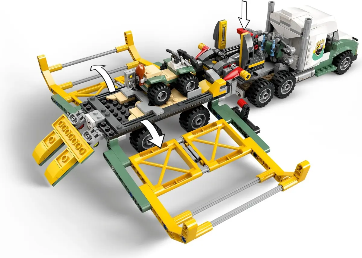 LEGO Jurassic World 76966 Dinosaur Missions: Allosaurus Transport Truck set, image 3