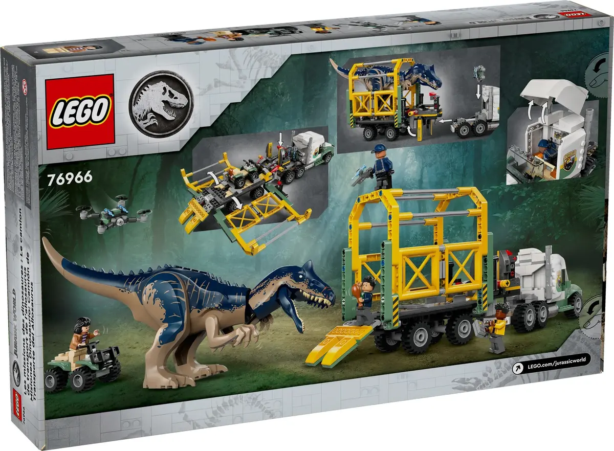 LEGO Jurassic World 76966 Dinosaur Missions: Allosaurus Transport Truck set, image 6