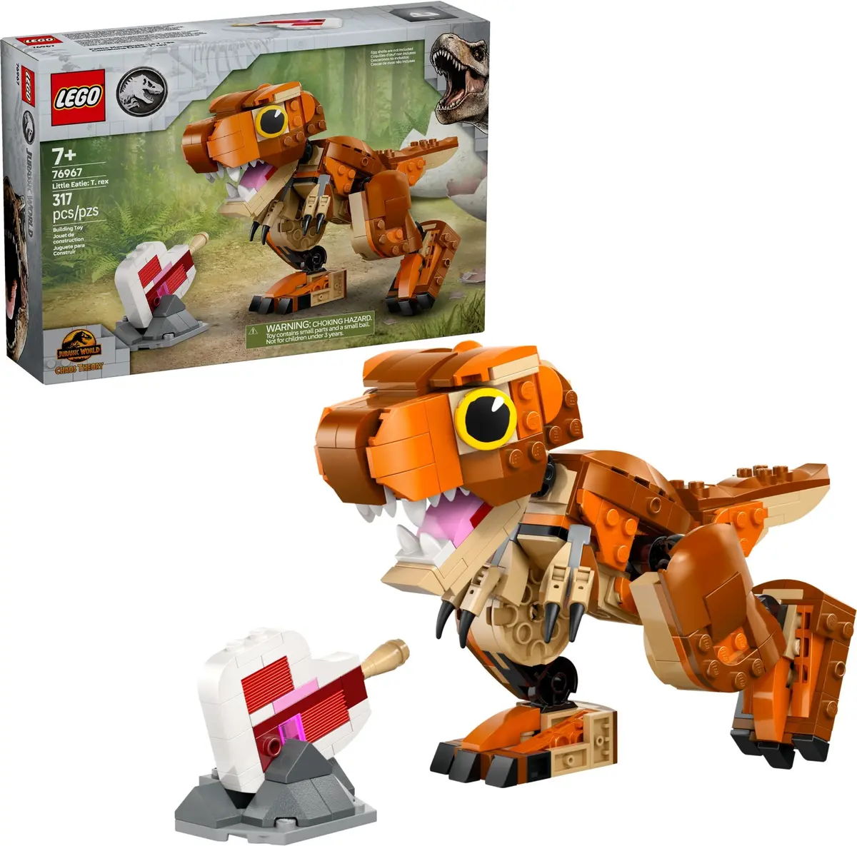 LEGO Jurassic World 76967 Little Eatie: T. rex set, image 3