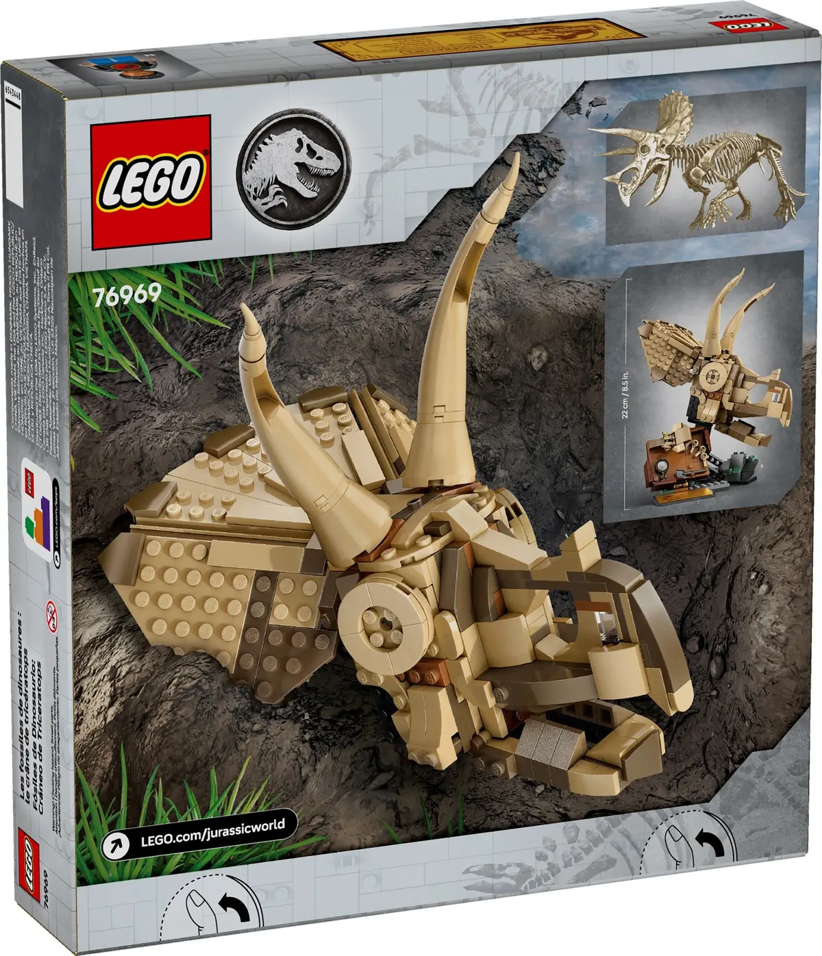 LEGO Jurassic World 76969 Dinosaur Fossils: Triceratops Skull set, image 2