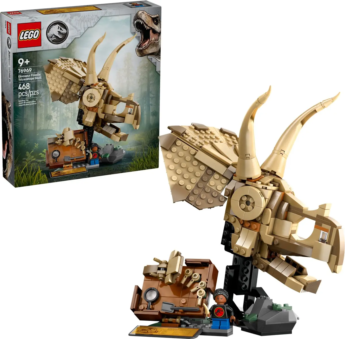 LEGO Jurassic World 76969 Dinosaur Fossils: Triceratops Skull set, image 3