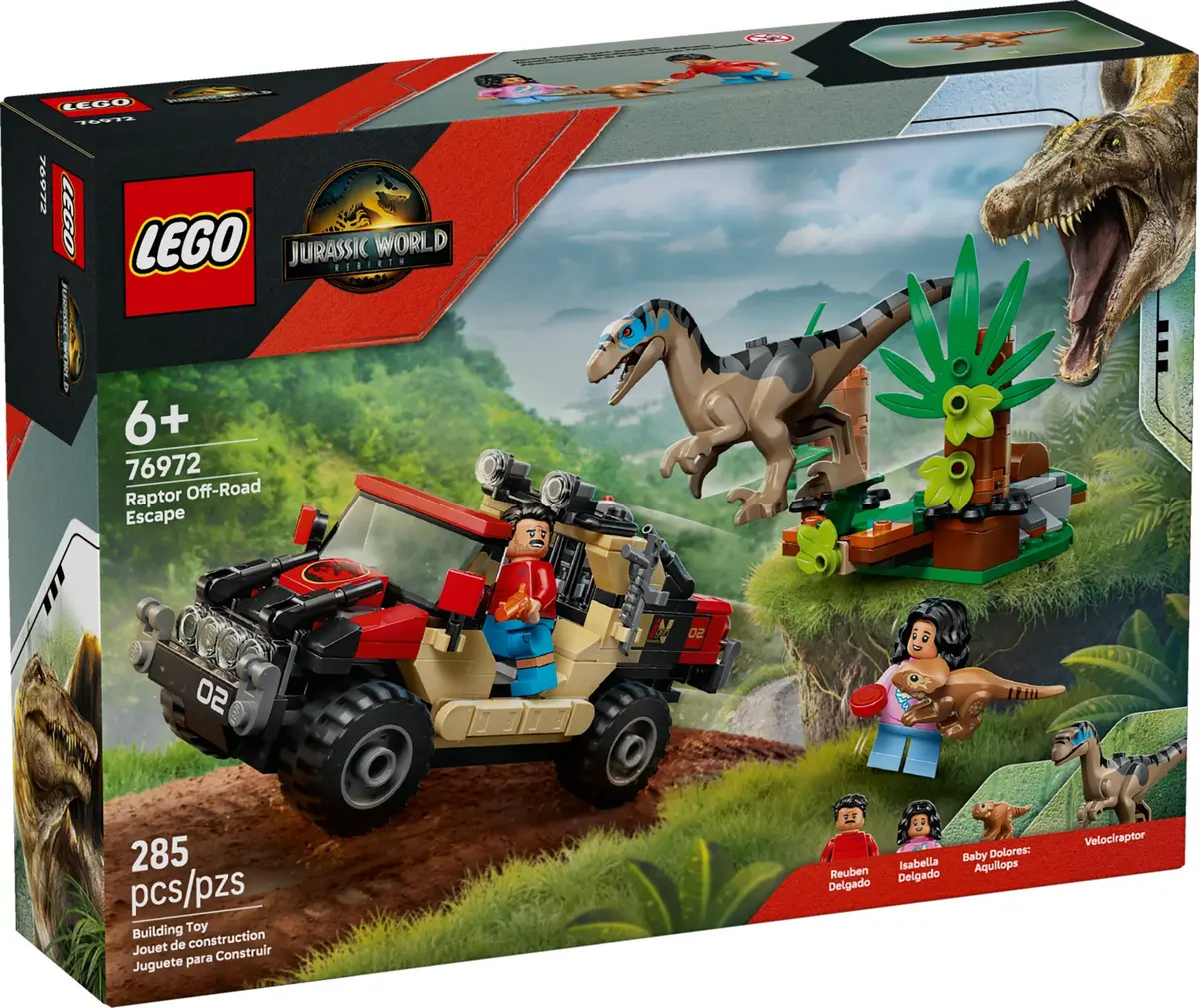 LEGO Jurassic World 76972 Raptor Off-Road Escape set, image 2