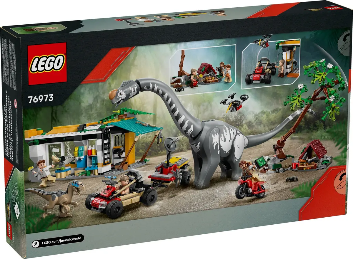 LEGO Jurassic World 76973 Raptor & Titanosaurus Tracking Mission set, image 3