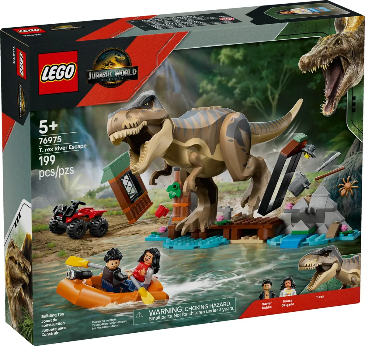 LEGO Jurassic World 76975 T. rex River Escape set, image 2