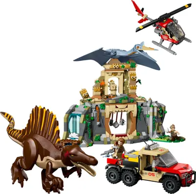 LEGO Jurassic World 76976 Spinosaurus & Quetzalcoatlus Air Mission set