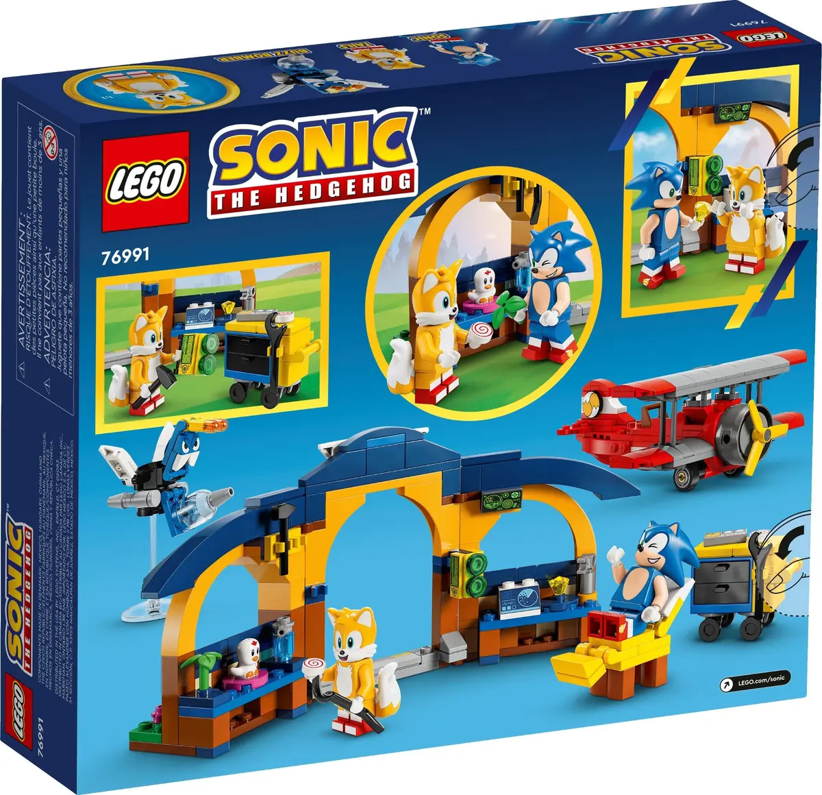 LEGO Sonic the Hedgehog 76991 Tails' Workshop and Tornado Plane set, image 7
