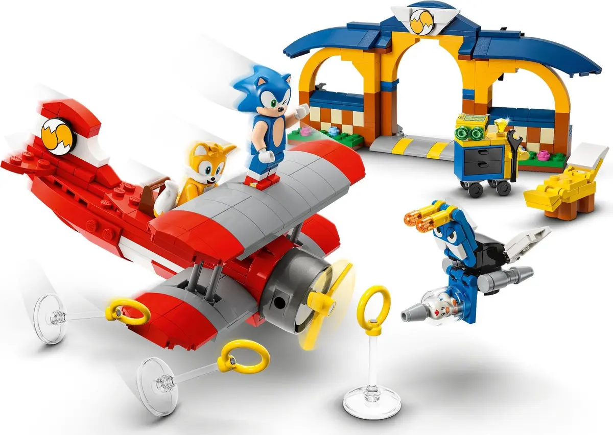 LEGO Sonic the Hedgehog 76991 Tails' Workshop and Tornado Plane set, image 3