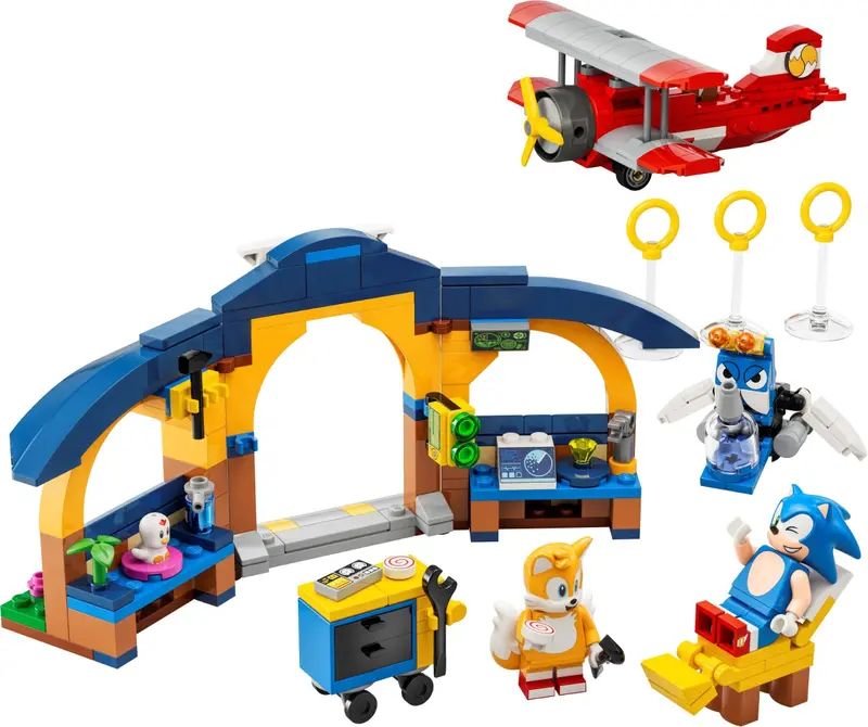 LEGO Sonic the Hedgehog 76991 Tails' Workshop and Tornado Plane set