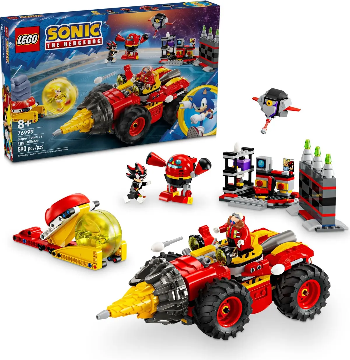 LEGO Sonic the Hedgehog 76999 Super Sonic vs. Egg Drillster set, image 3