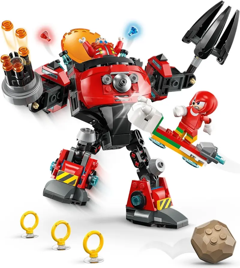 LEGO Sonic the Hedgehog 77005 Knuckles vs. Dr. Eggman Egg Crusher Mech set, image 5