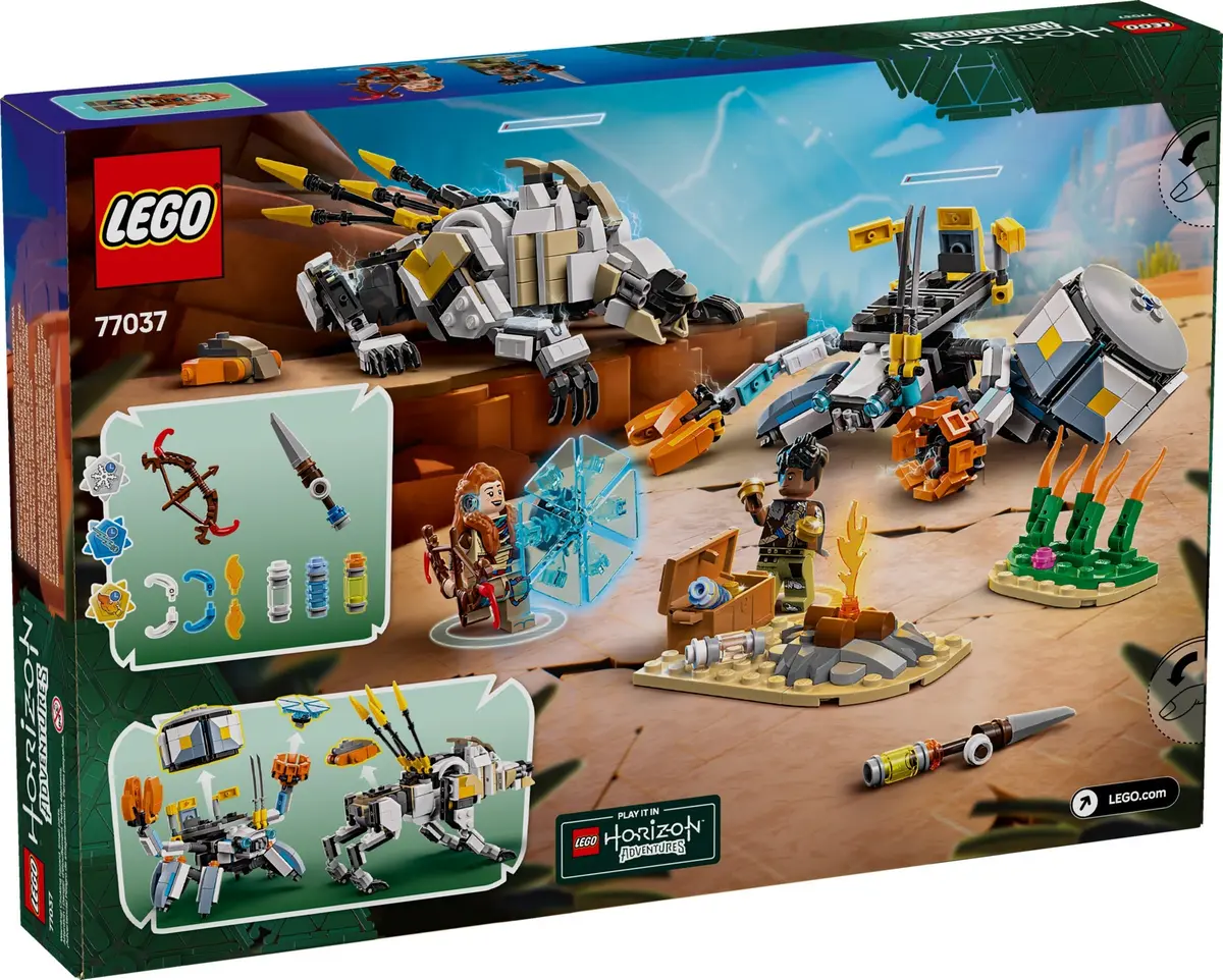 LEGO Horizon 77037 Aloy & Varl vs. Shell-Walker & Sawtooth set, image 2