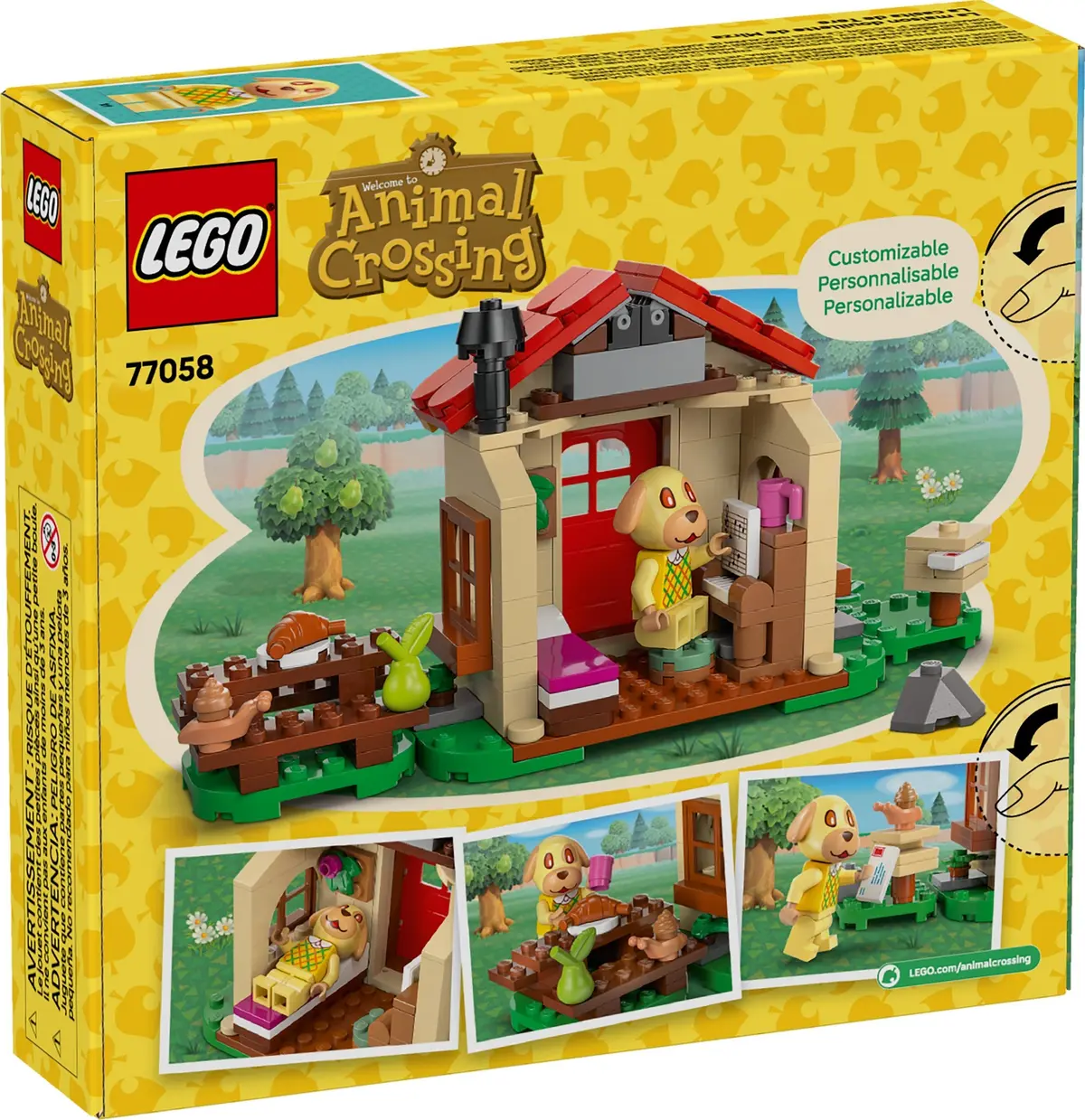 LEGO Animal Crossing 77058 Goldie's Cosy House set, image 3